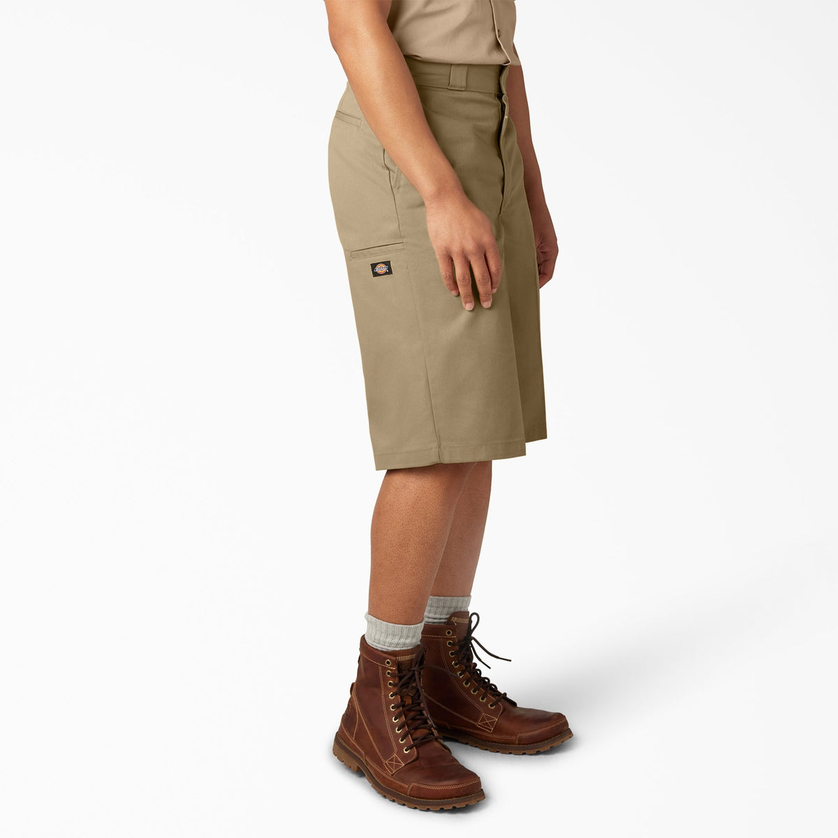 Dickies Loose Fit Multi-Use Pocket Work Shorts, 15" - Khaki (KH)