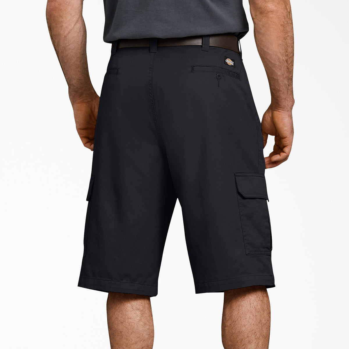 Dickies Loose Fit Cargo Shorts, 13" - Rinsed Black (RBK)