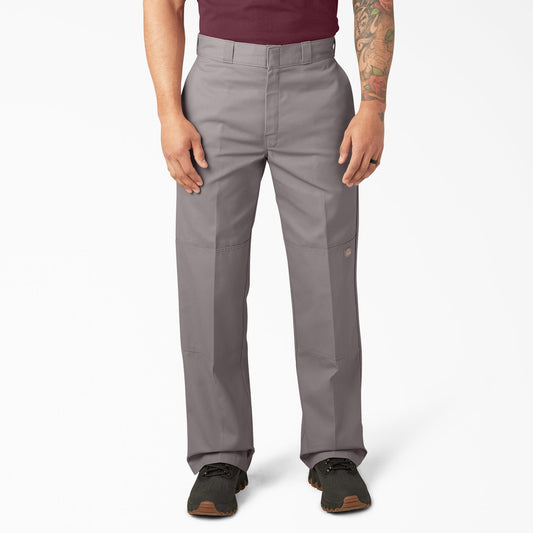 Dickies Loose Fit Double Knee Work Pants - Silver (SV)