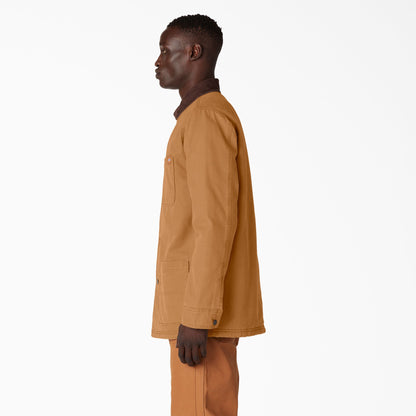 Dickies Stonewashed Duck Lined Chore Coat - Stonewashed Brown Duck (SBD)