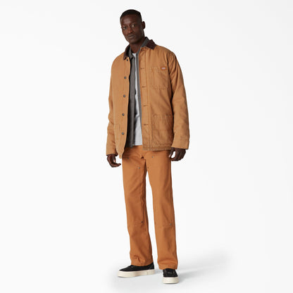 Dickies Stonewashed Duck Lined Chore Coat - Stonewashed Brown Duck (SBD)