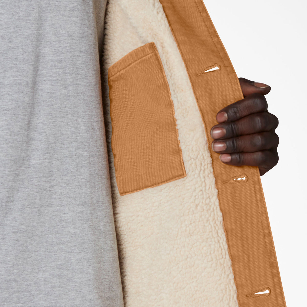 Dickies Stonewashed Duck Lined Chore Coat - Stonewashed Brown Duck (SBD)