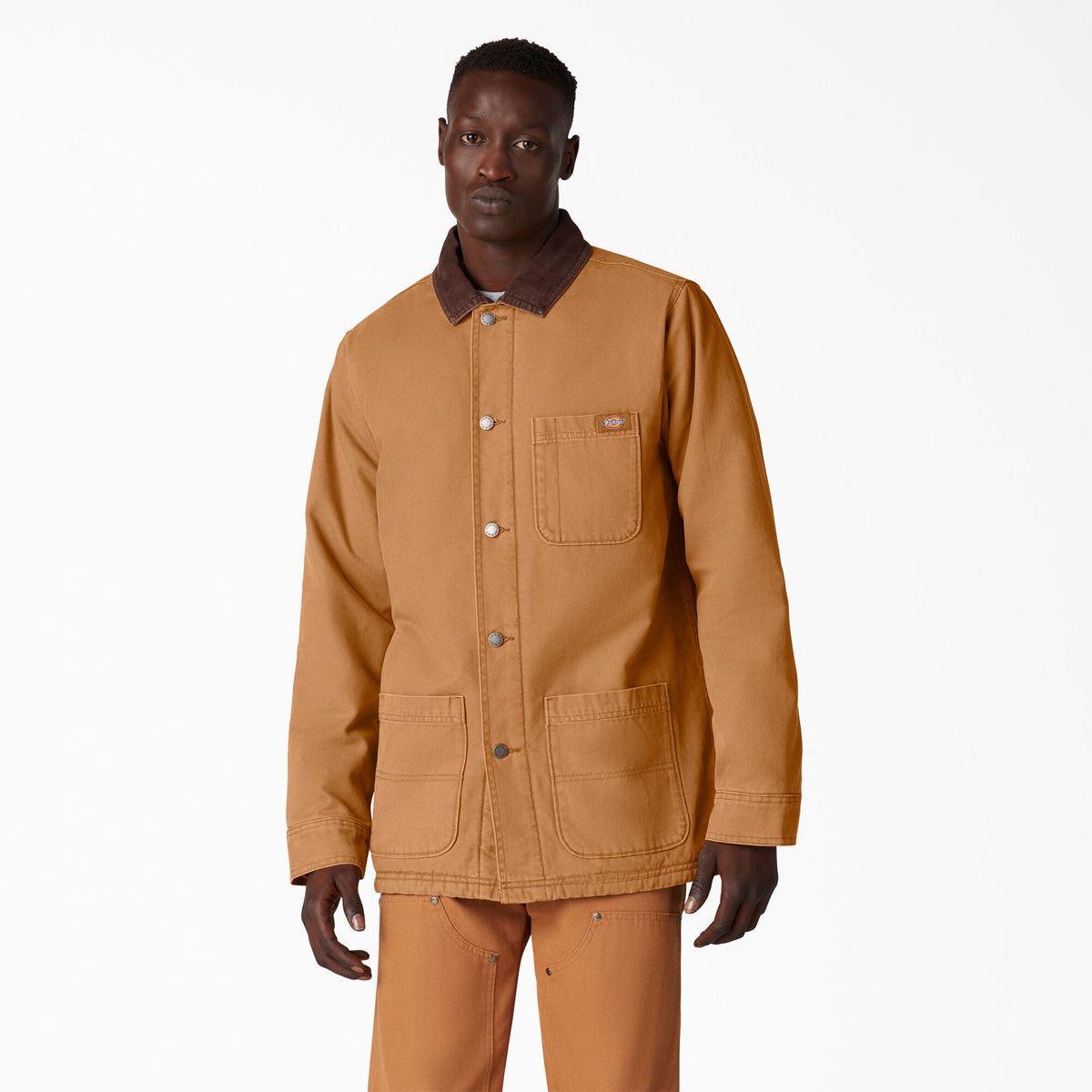 Dickies Stonewashed Duck Lined Chore Coat - Stonewashed Brown Duck (SBD)