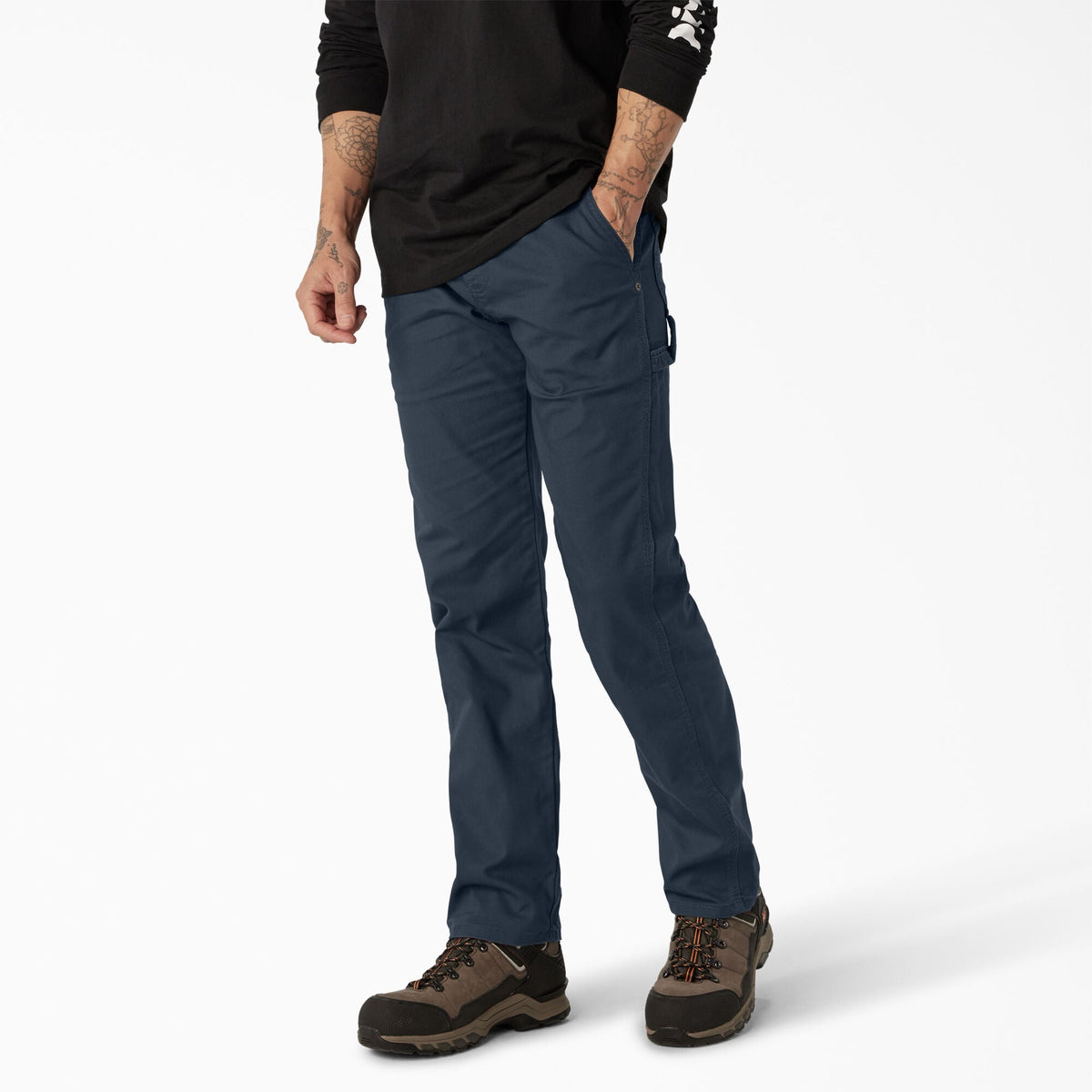 Dickies FLEX Regular Fit Duck Carpenter Pants - Stonewashed Dark Navy (SDN)