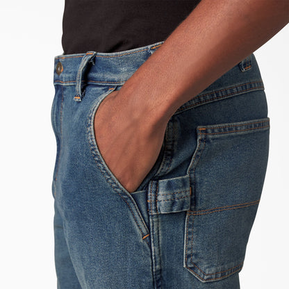 Dickies FLEX Regular Fit Carpenter Utility Jeans - Tined Denim Wash (TWI)