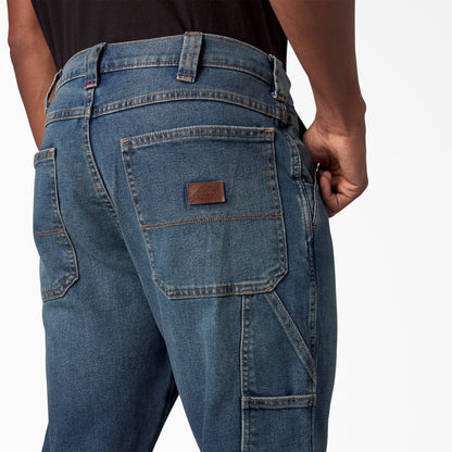 Dickies FLEX Regular Fit Carpenter Utility Jeans - Tined Denim Wash (TWI)
