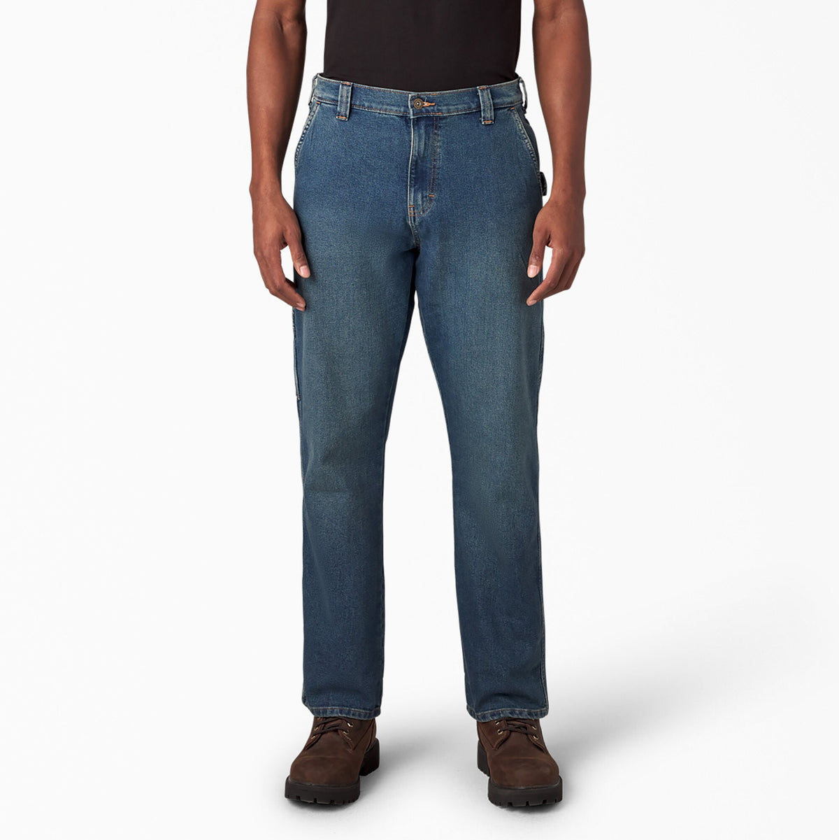 Dickies FLEX Regular Fit Carpenter Utility Jeans - Tined Denim Wash (TWI)
