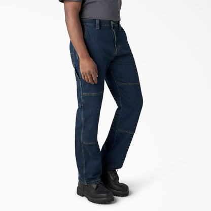 Dickies FLEX Relaxed Fit Double Knee Jeans - Dark Denim Wash (DWI)