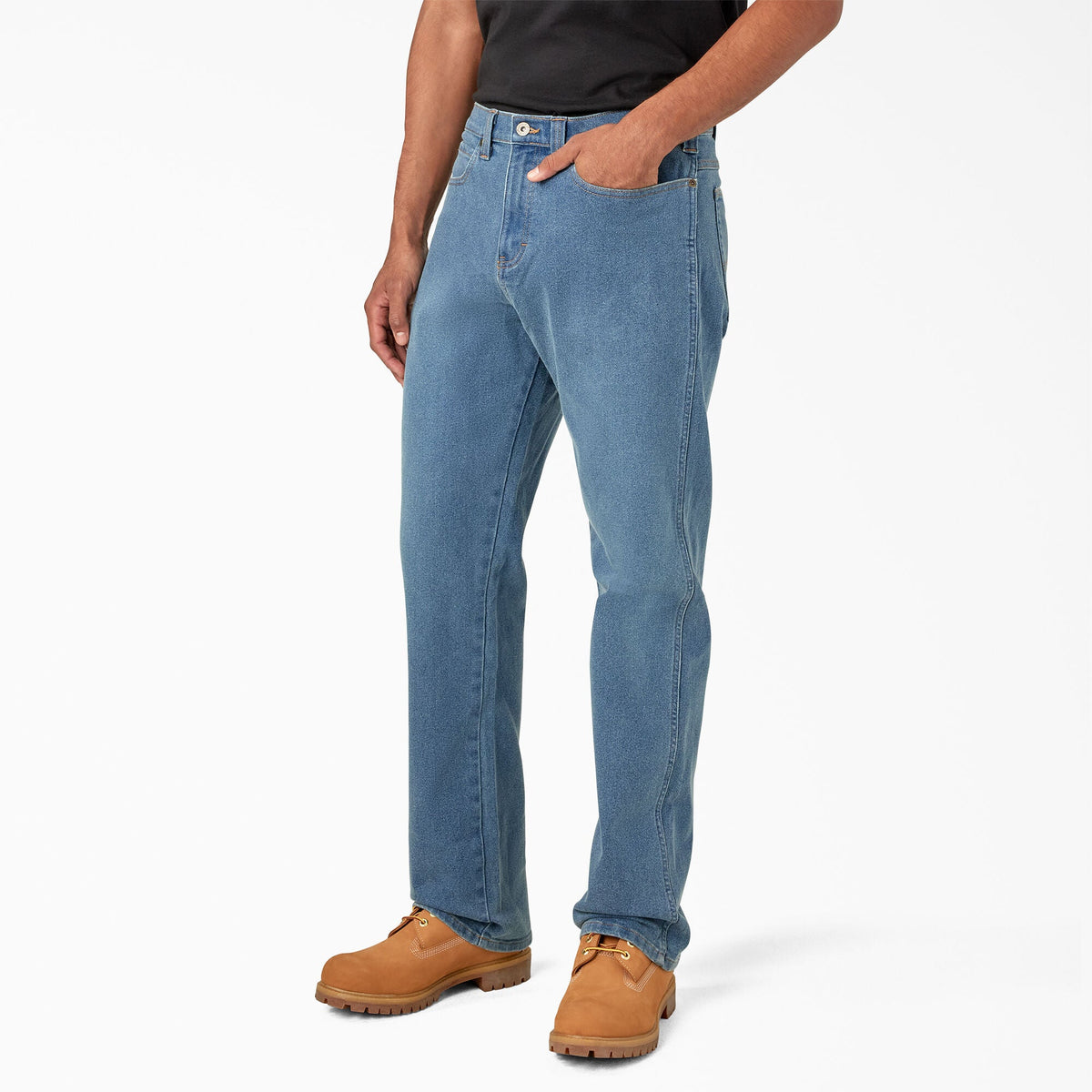 Dickies FLEX Regular Fit 5-Pocket Jeans - Light Denim Wash (LWI)