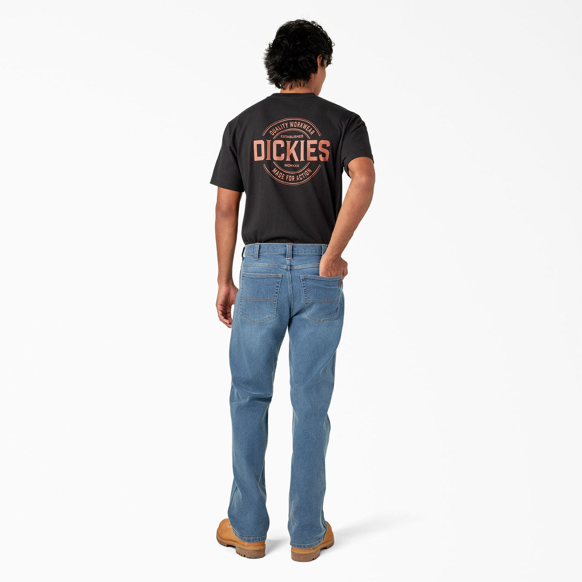 Dickies FLEX Regular Fit 5-Pocket Jeans - Light Denim Wash (LWI)