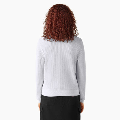 Dickies Women's Thermal Crewneck Shirt - Light Heather Gray (LHG)