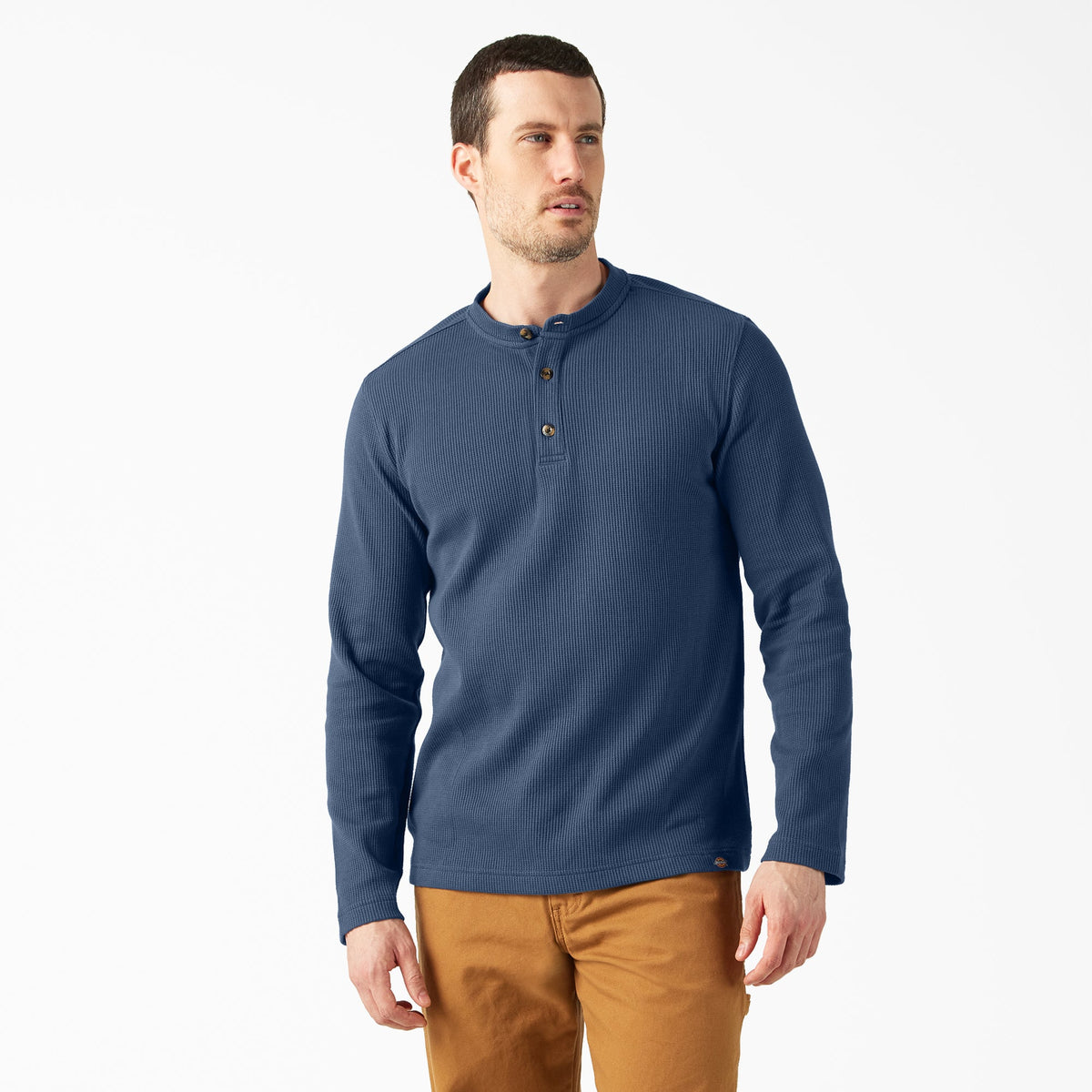 Dickies Henley Thermal Shirt - Dark Denim (0DM)