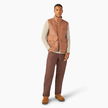 Dickies Fully Waxed Canvas Vest - Acorn (G44)