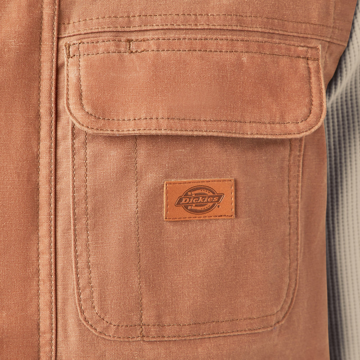 Dickies Fully Waxed Canvas Vest - Acorn (G44)