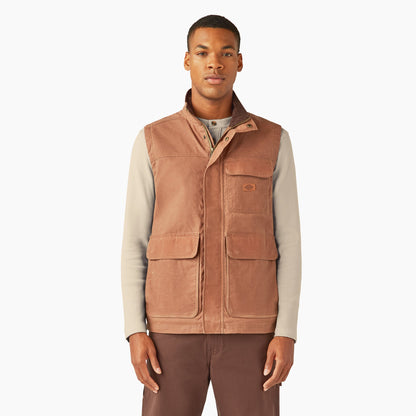 Dickies Fully Waxed Canvas Vest - Acorn (G44)