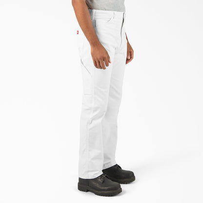 Dickies FLEX Duck Canvas Utility Painter's Pants - White (0WH)