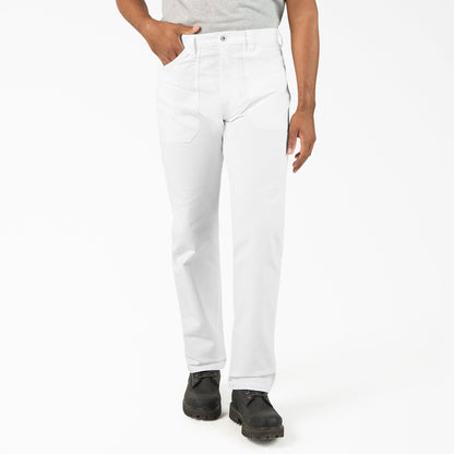 Dickies FLEX Duck Canvas Utility Painter's Pants - White (0WH)