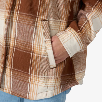 Dickies Women's Flannel Shacket - Cappuccino (K47)