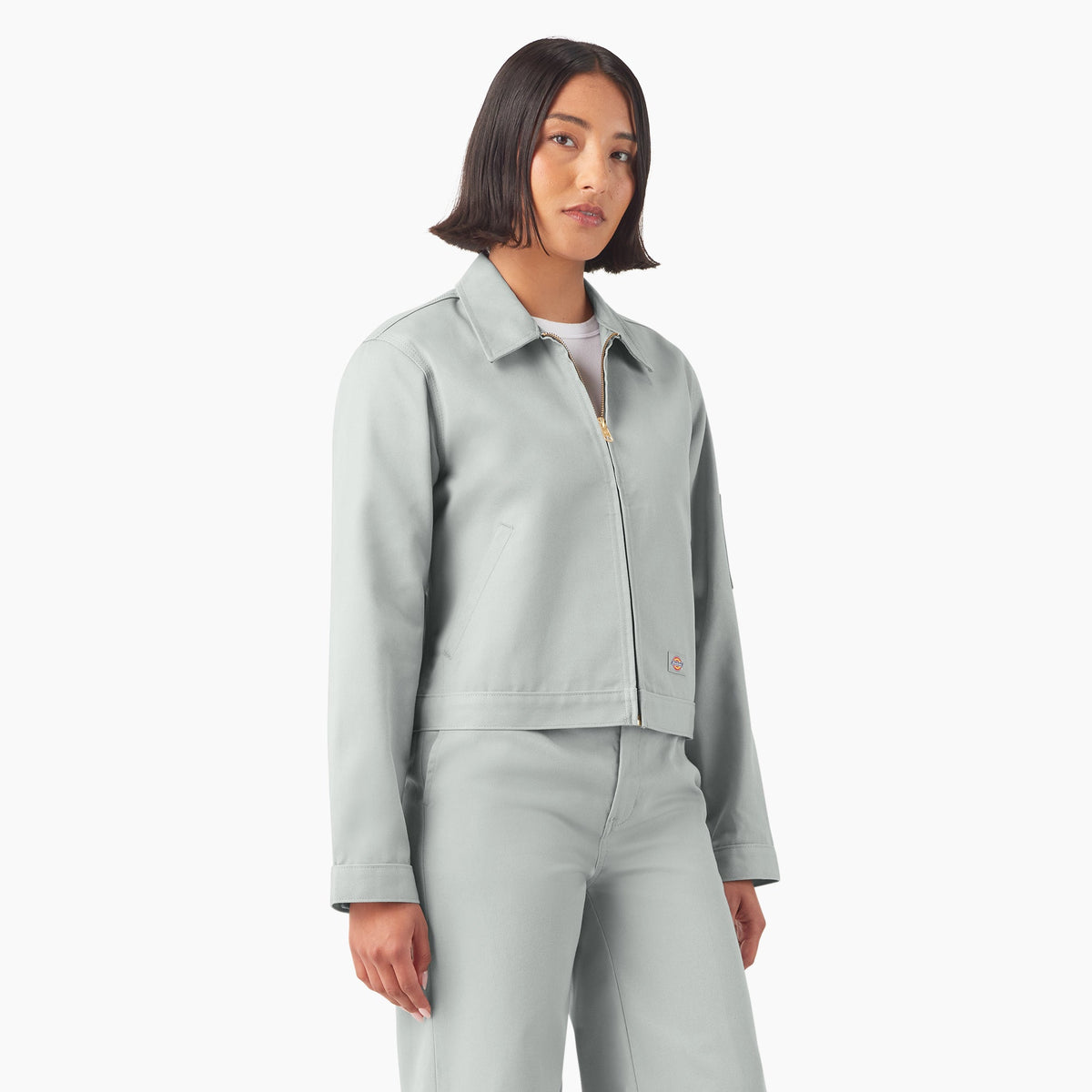 Dickies Women’s Unlined Cropped Eisenhower Jacket - Ultimate Gray (D06)