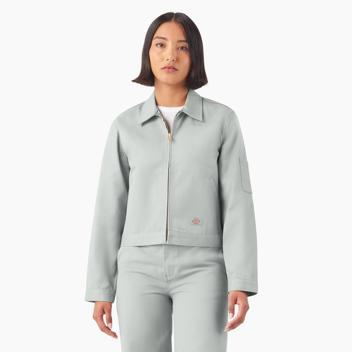 Dickies Women’s Unlined Cropped Eisenhower Jacket - Ultimate Gray (D06)