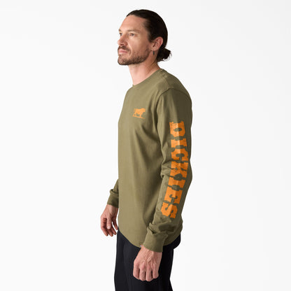 Dickies Headstrong Long Sleeve Graphic T-Shirt - Military Green (0ML)