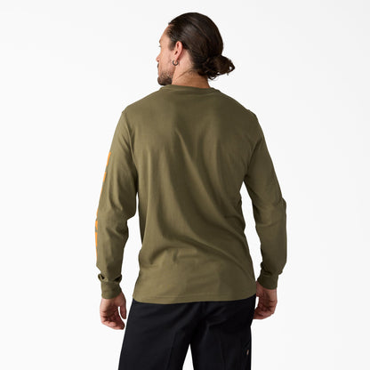 Dickies Headstrong Long Sleeve Graphic T-Shirt - Military Green (0ML)
