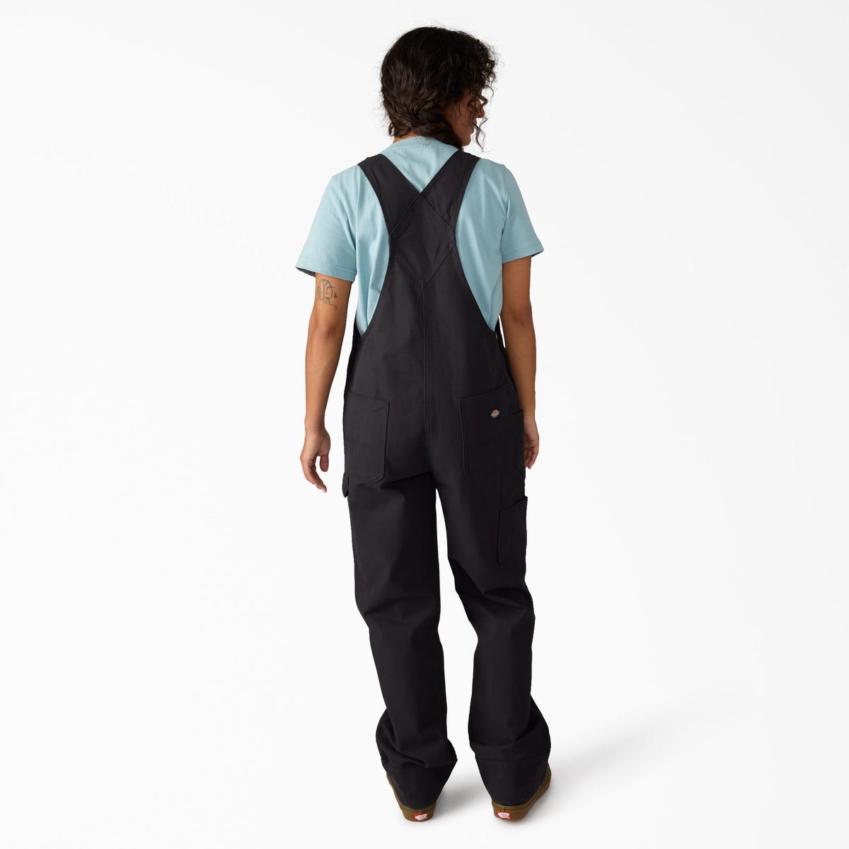 Dickies Women’s Relaxed Fit Bib Overalls - Black (BLK)