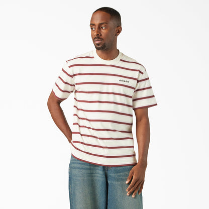 Dickies York Striped T-Shirt - Egret (C48)