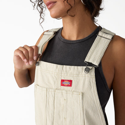 Dickies Women's Hickory Bib Overalls - Eucalyptus (L44)