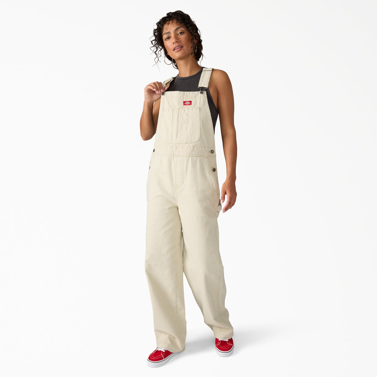 Dickies Women's Hickory Bib Overalls - Eucalyptus (L44)