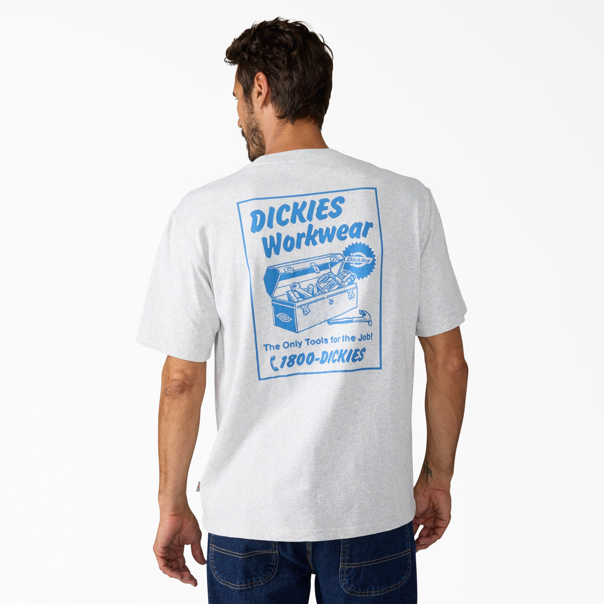 Dickies Dry Ridge Graphic T-Shirt - Light Gray (A28)
