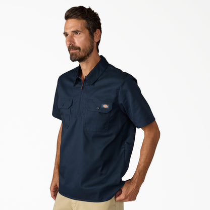 Dickies 1/4 Zip Work Shirt - Dark Navy (0DN)