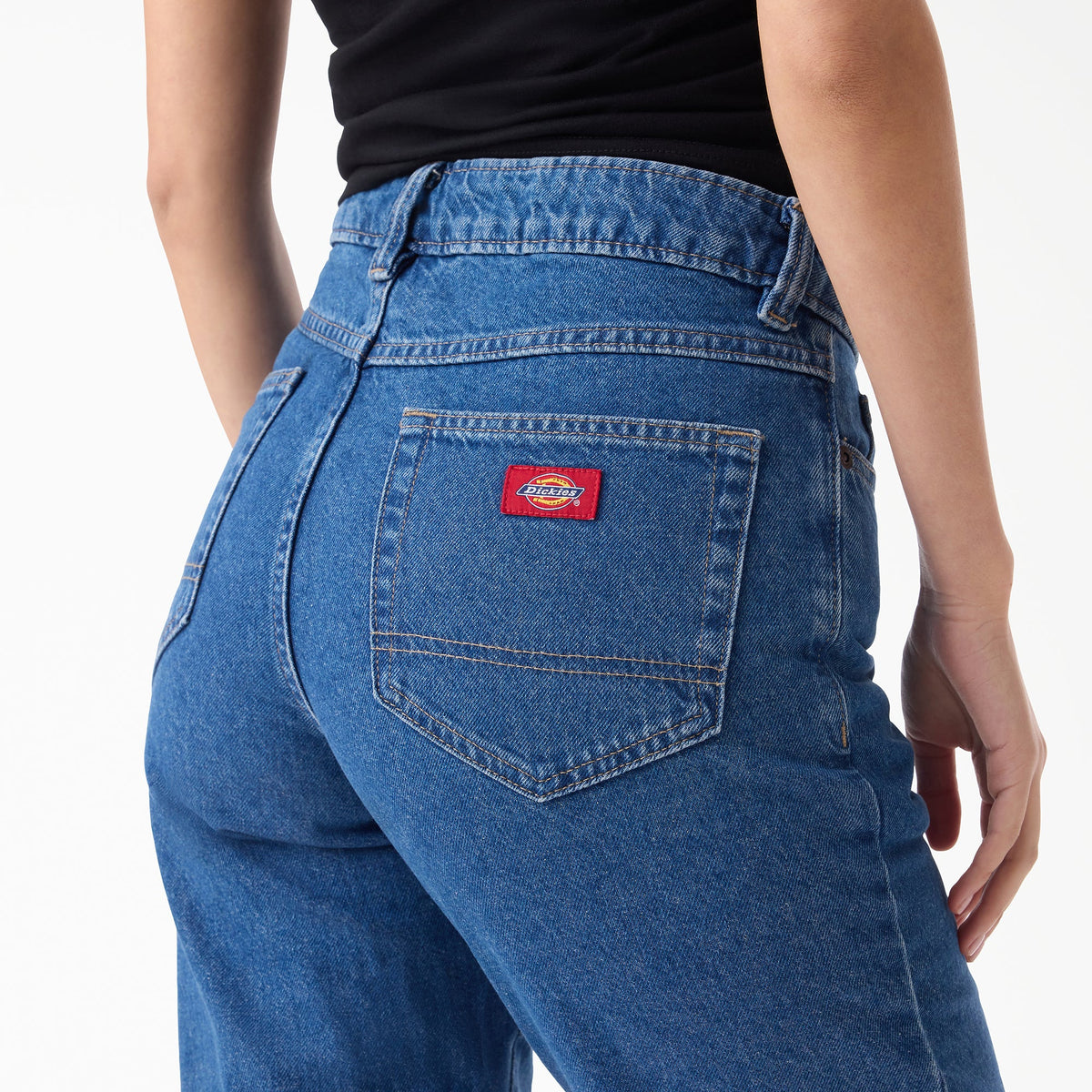 Dickies Women's Bootcut Jeans - CLASSIC BLUE (CLB)