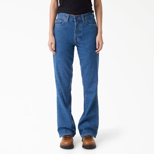 Dickies Women's Bootcut Jeans - CLASSIC BLUE (CLB)