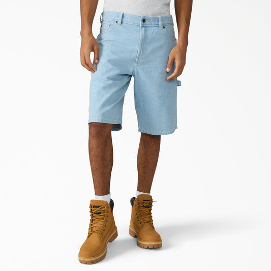 Dickies 993 Carpenter Short Jeans, 11" - Vintage Aged Blue (C15)