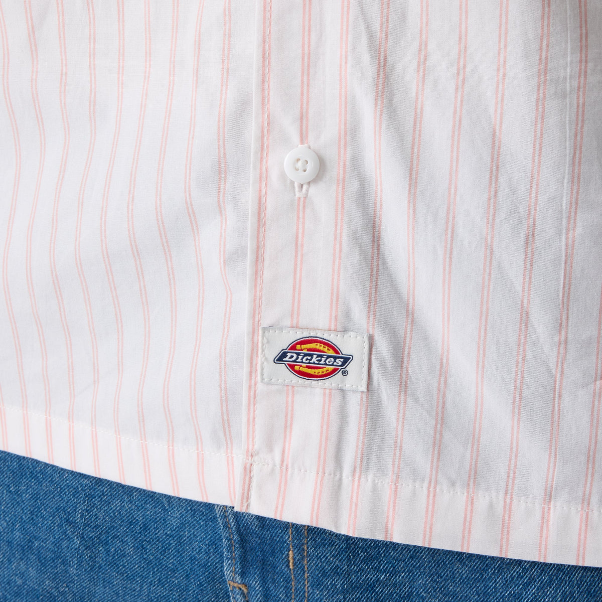 Dickies Venedocia Striped Shirt - White (0WH)