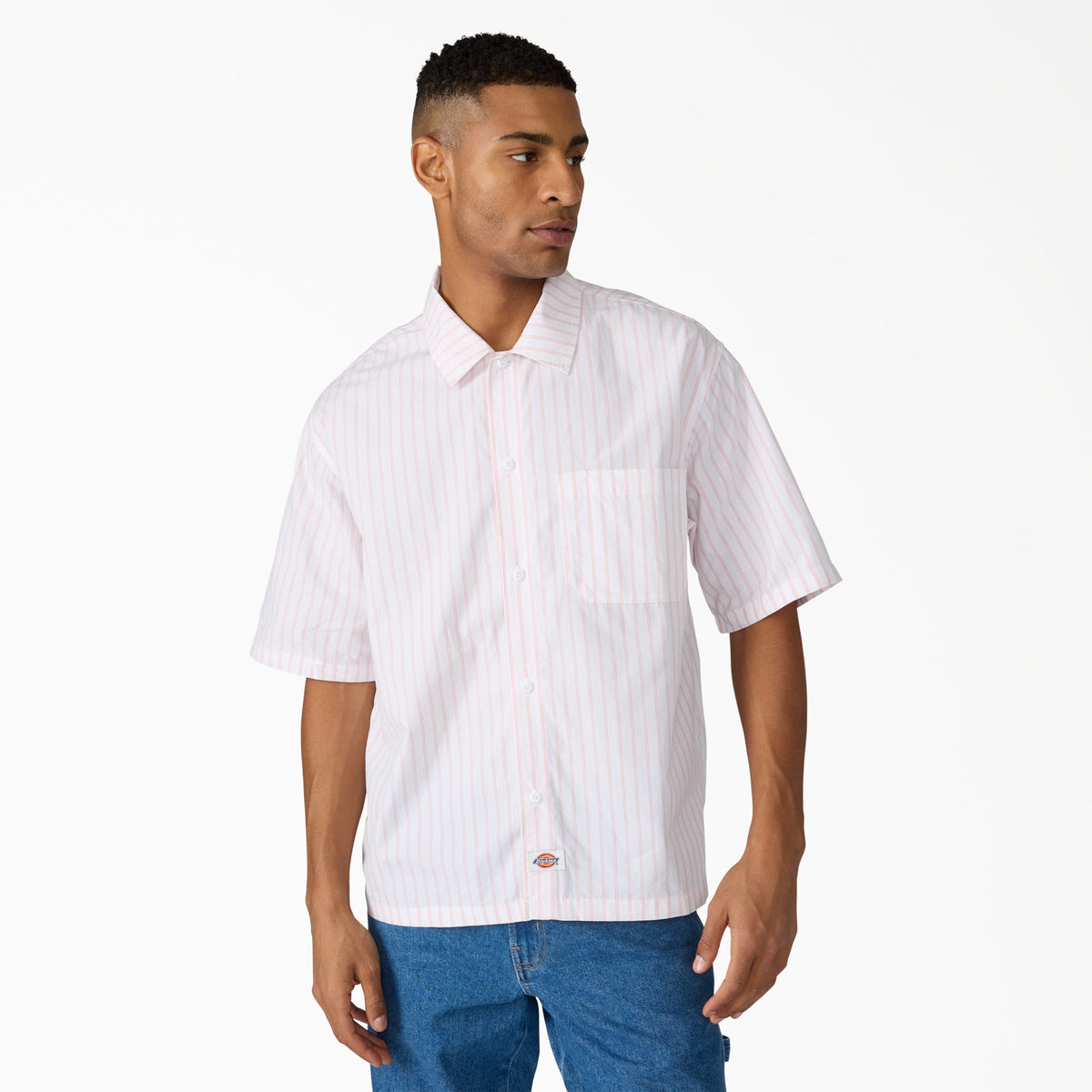 Dickies Venedocia Striped Shirt - White (0WH)