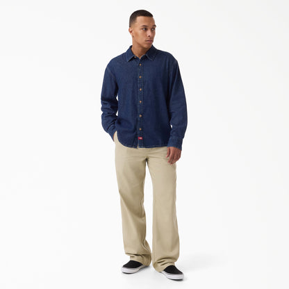Dickies Lightweight Long Sleeve Denim Shirt - Dark Indigo (0DD)