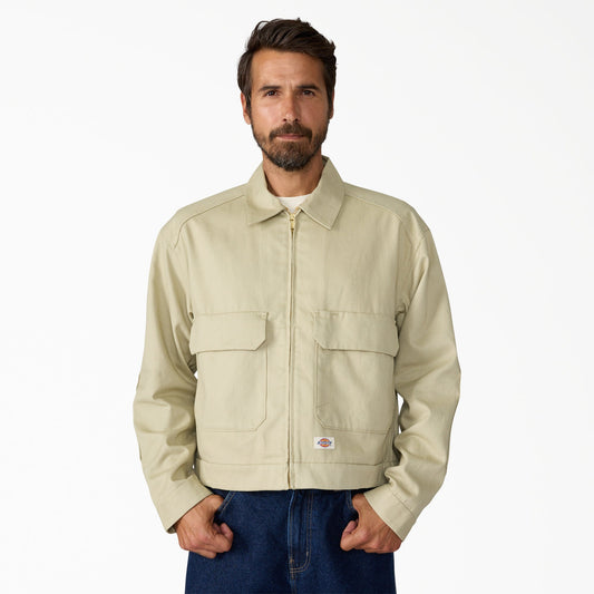 Dickies Hemp Twill Trucker Jacket - Eucalyptus (L44)