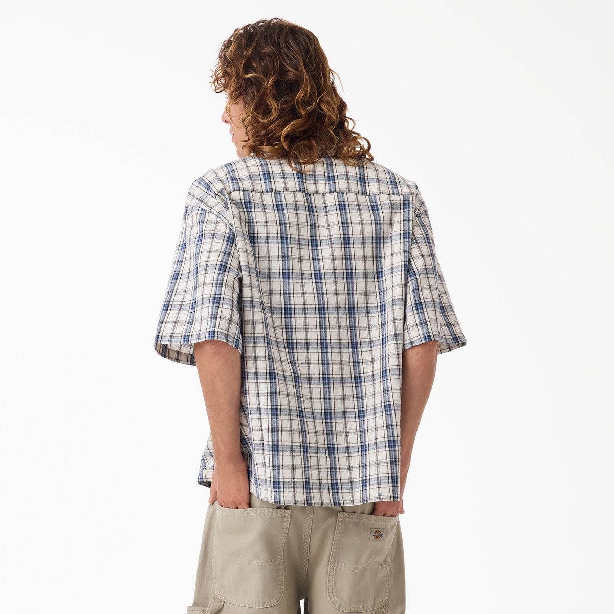Dickies Springdale Short Sleeve Button-Up Shirt - Egret (C48)
