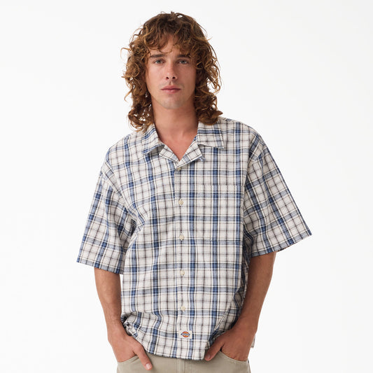 Dickies Springdale Short Sleeve Button-Up Shirt - Egret (C48)