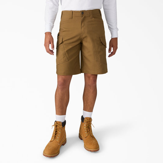 Dickies Tradebuilt Duck Canvas Cargo Shorts, 11" - Coyote Brown (K92)