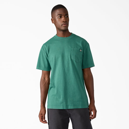 Dickies Worn In Heavyweight Pocket T-Shirt - Pine Needle Green (PIN)