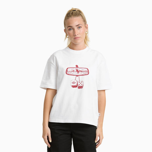 Dickies Women's Polk Short Sleeve Graphic T-Shirt - White (0WH)