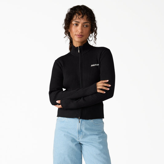 Dickies Women's Wellsville Full-Zip Sweater - Black (BLK)