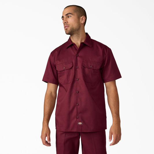Dickies Short Sleeve Work Shirt - Burgundy (0BY)