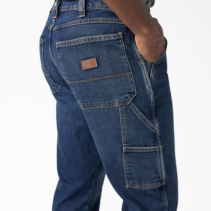 Dickies FLEX Relaxed Fit Carpenter Jeans - Medium Denim Wash (MWI)