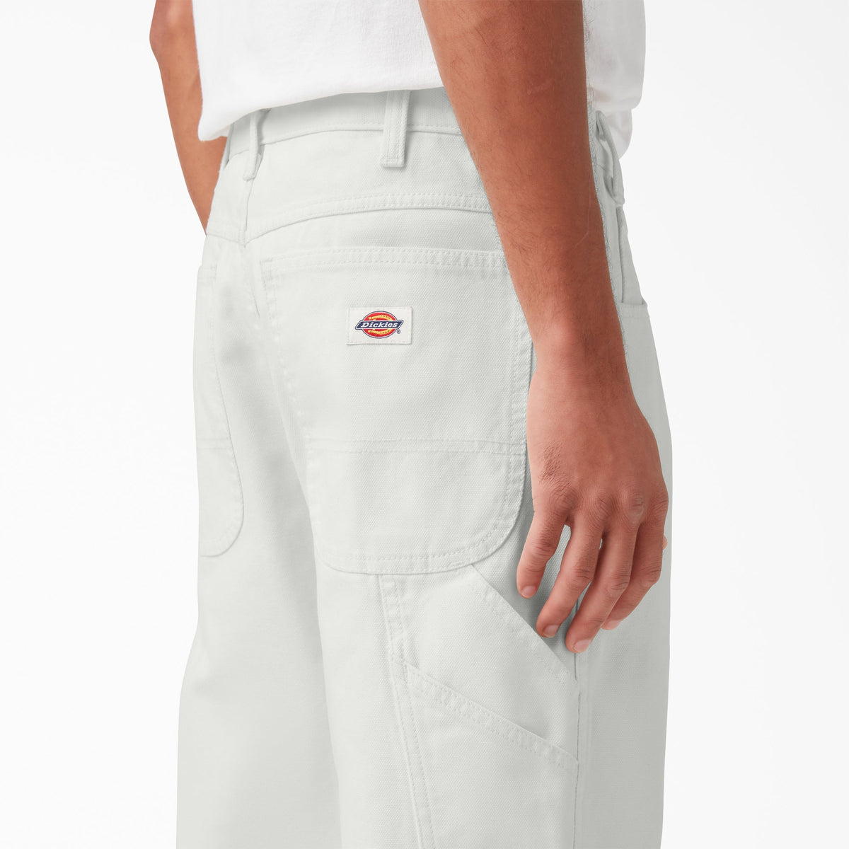 Dickies Relaxed Fit Stonewashed Duck Carpenter Pants - Stonewashed Cloud (S2C)