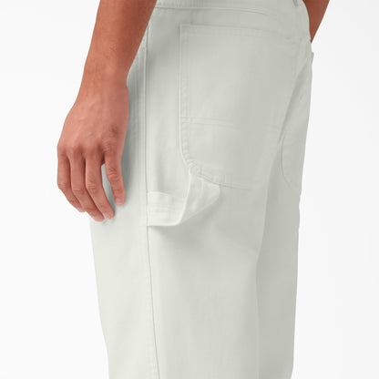 Dickies Relaxed Fit Stonewashed Duck Carpenter Pants - Stonewashed Cloud (S2C)