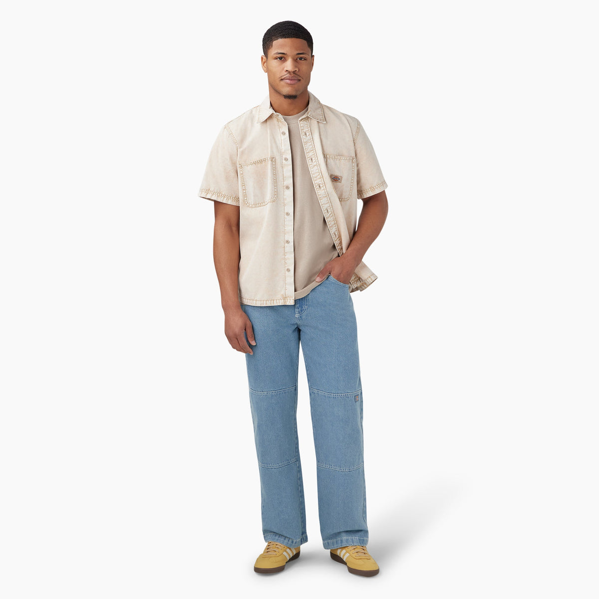 Dickies Loose Fit Double Knee Jeans - Light Denim (LTD)